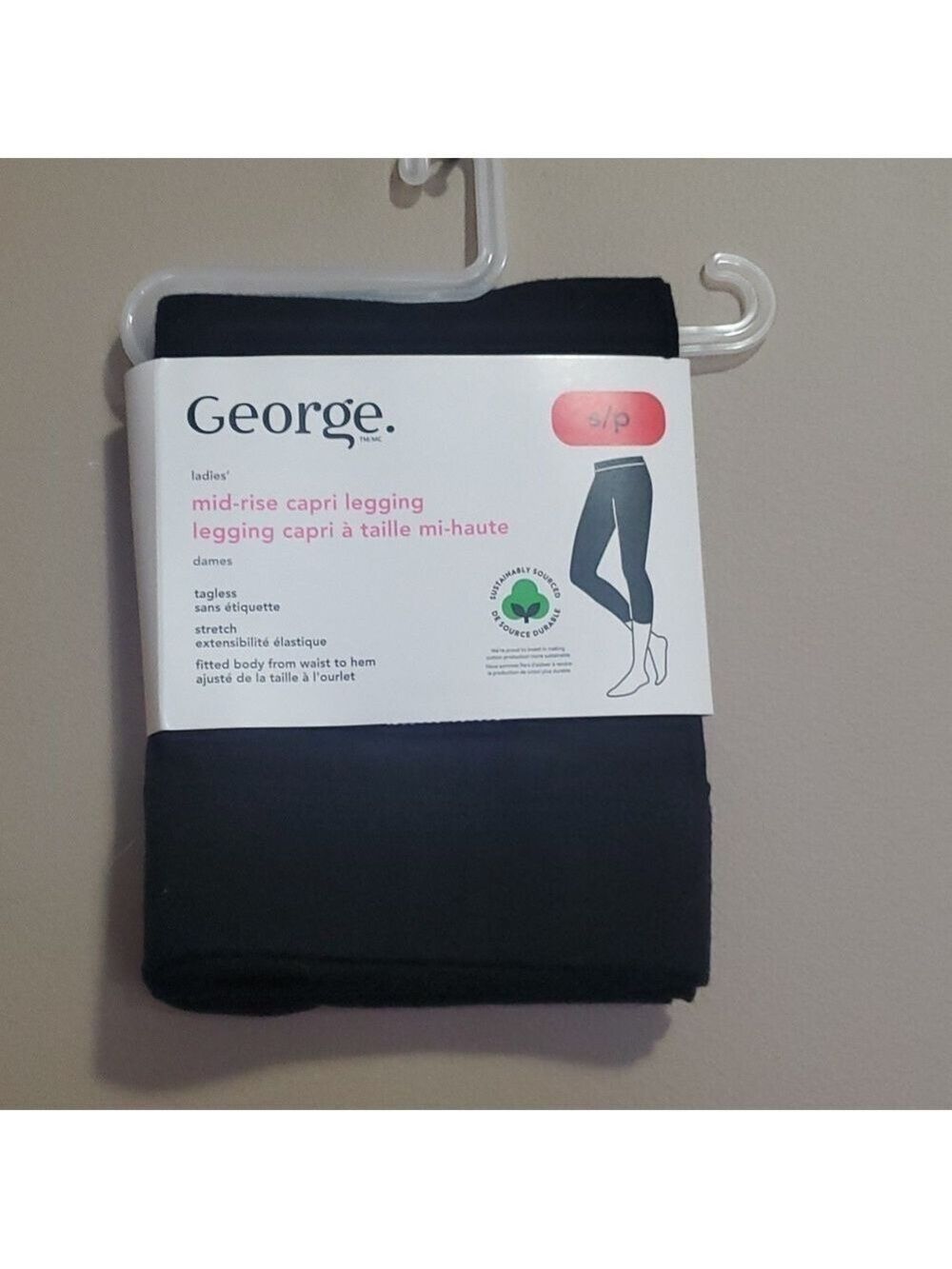 George mid rise capri leggings size small